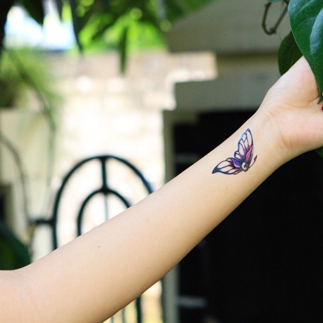 colorful-butterfuly-temporary-tattoos - 20 Cool Temporary Tattoos You Love to Get